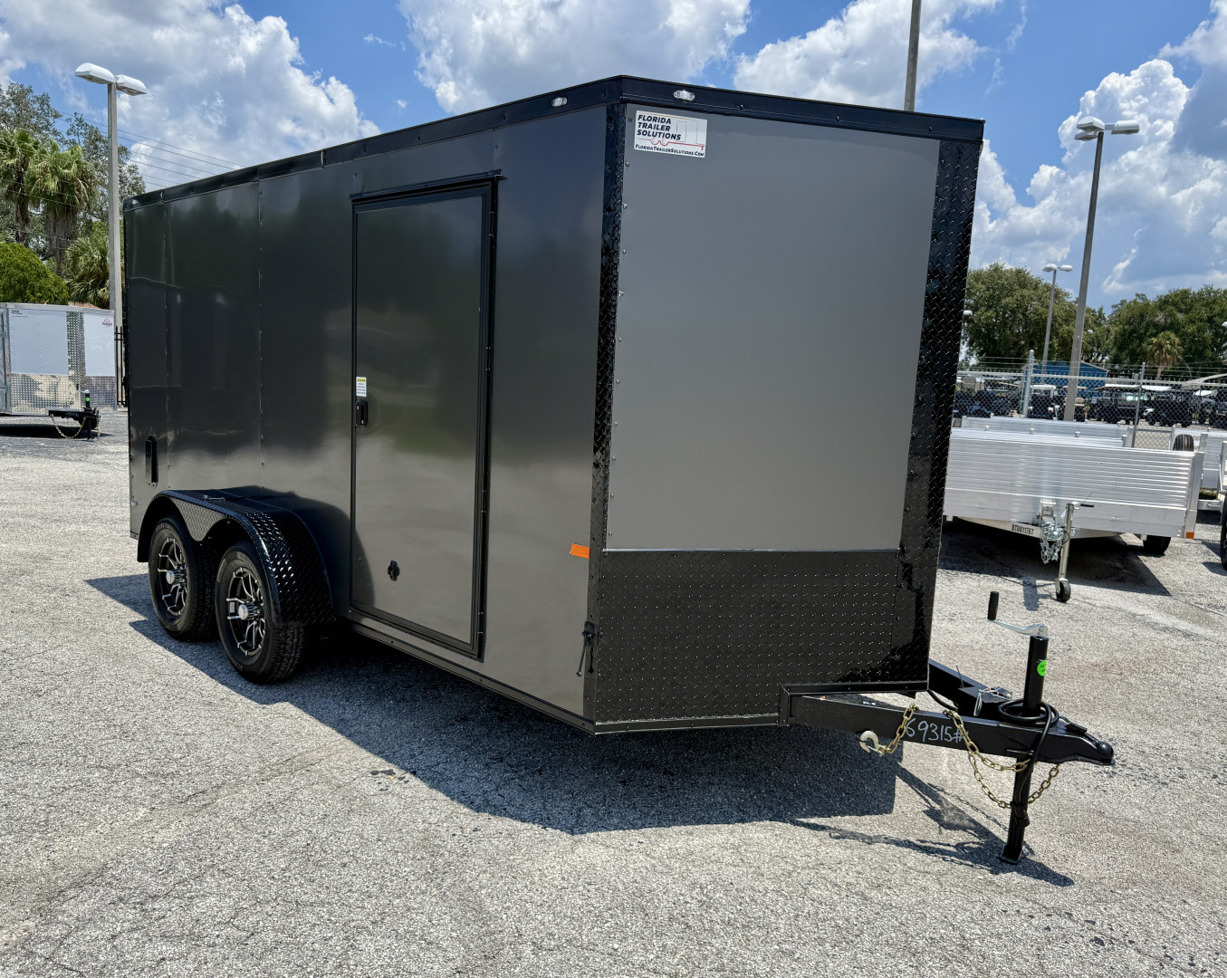 New 2026 Rock Solid Cargo 7x14 Ramp Door 7K Polycore Cargo / Enclosed Trailer