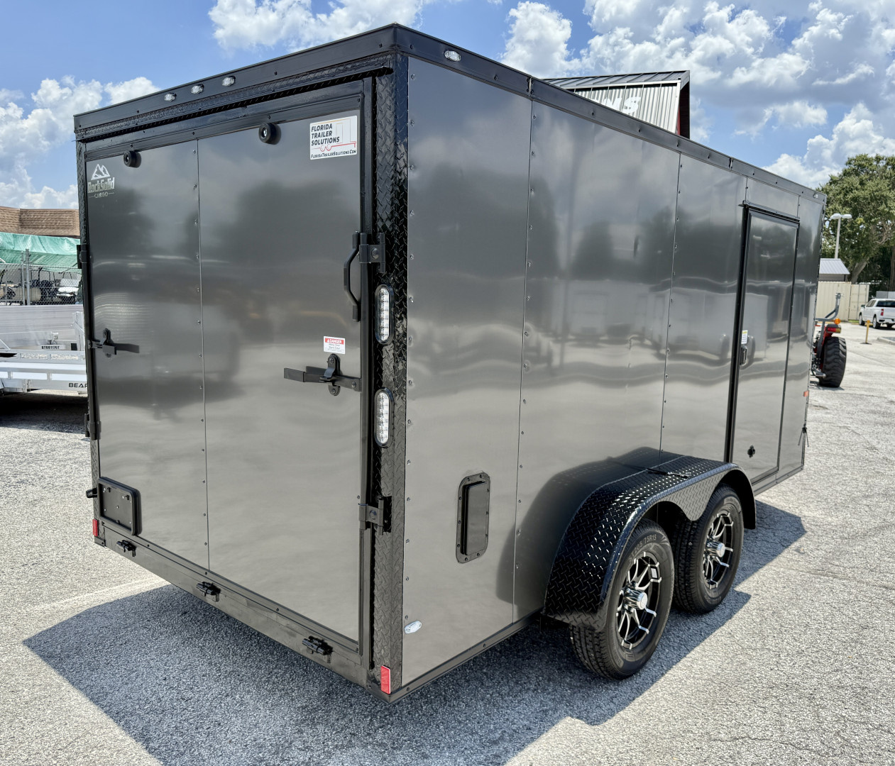 New 2026 Rock Solid Cargo 7x14 Ramp Door 7K Polycore Cargo / Enclosed Trailer