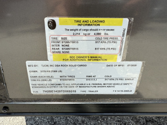 New 2026 Rock Solid Cargo 7x14 Ramp Door 7K Polycore Cargo / Enclosed Trailer