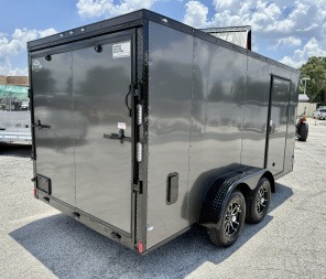 New 2026 Rock Solid Cargo 7x14 Ramp Door 7K Polycore Cargo / Enclosed Trailer