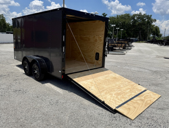 New 2026 Rock Solid Cargo 7x14 Ramp Door 7K Polycore Cargo / Enclosed Trailer