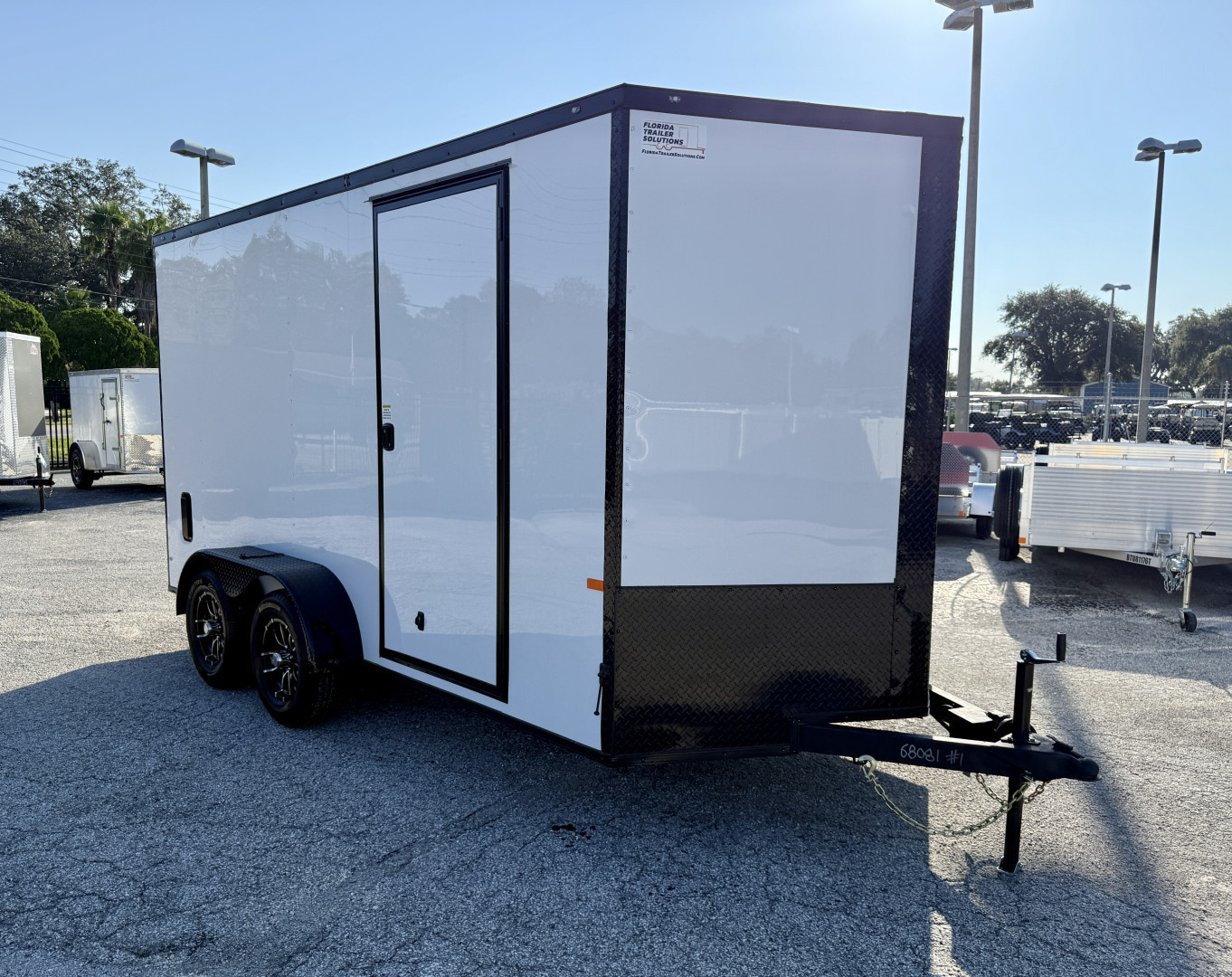 New 2026 Rock Solid Cargo 7x14 Rear Ramp Door 7K Polycore Cargo / Enclosed Trailer