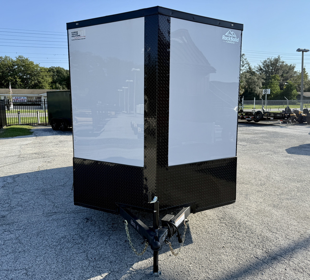 New 2026 Rock Solid Cargo 7x14 Rear Ramp Door 7K Polycore Cargo / Enclosed Trailer