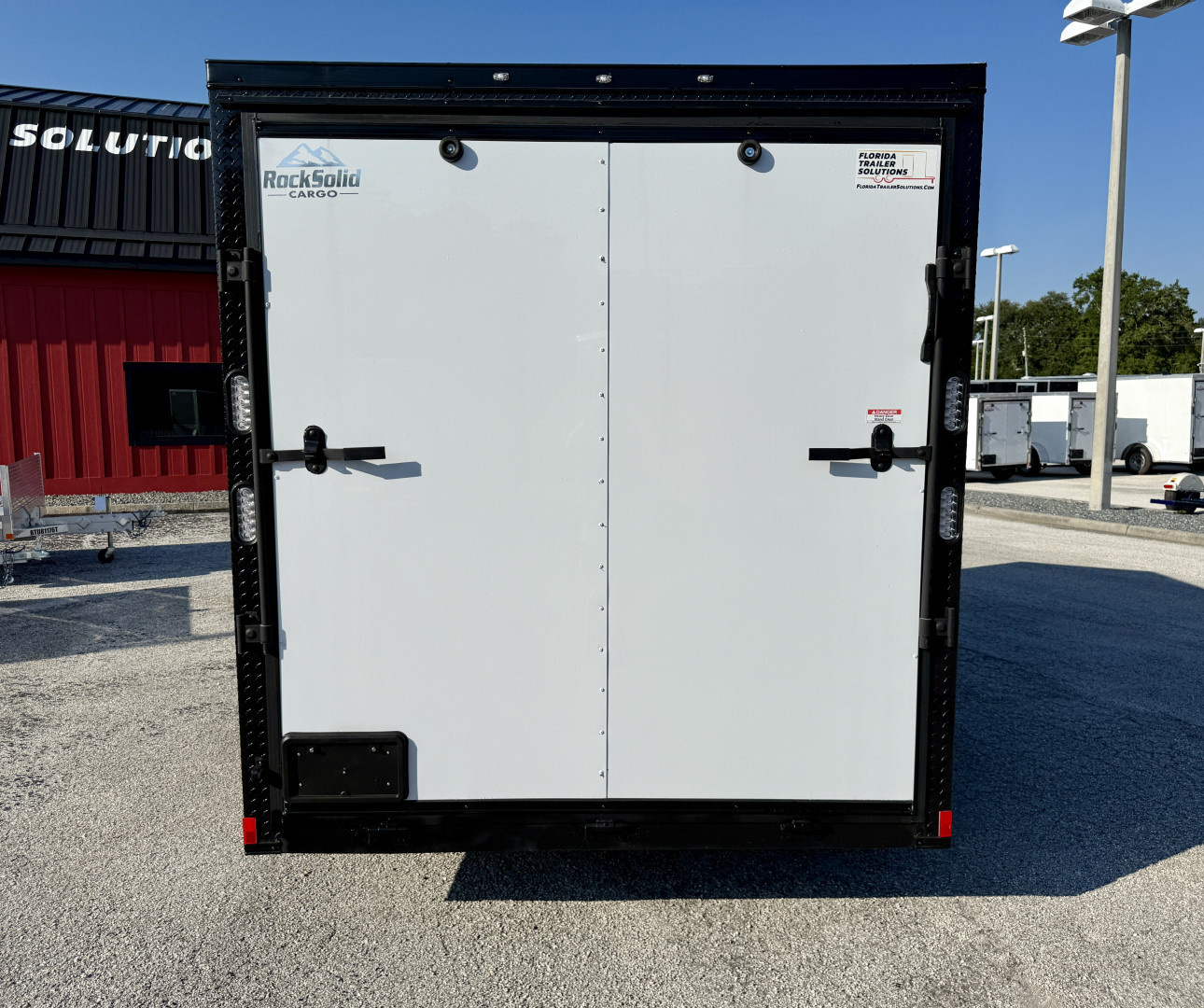 New 2026 Rock Solid Cargo 7x14 Rear Ramp Door 7K Polycore Cargo / Enclosed Trailer