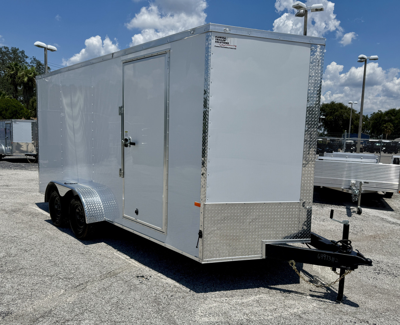 New 2026 Rock Solid Cargo 7x16Rear Ramp Door 7K Polycore Cargo / Enclosed Trailer