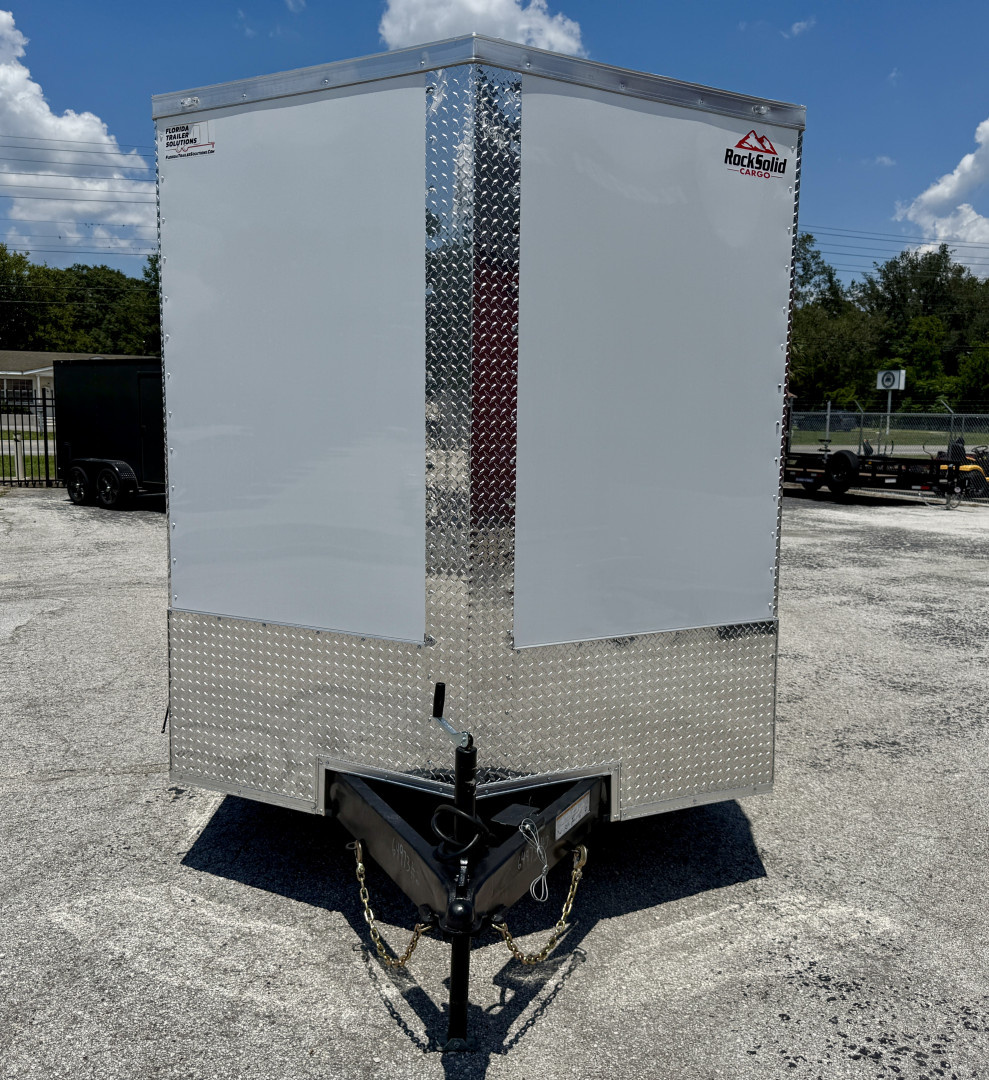 New 2026 Rock Solid Cargo 7x16Rear Ramp Door 7K Polycore Cargo / Enclosed Trailer