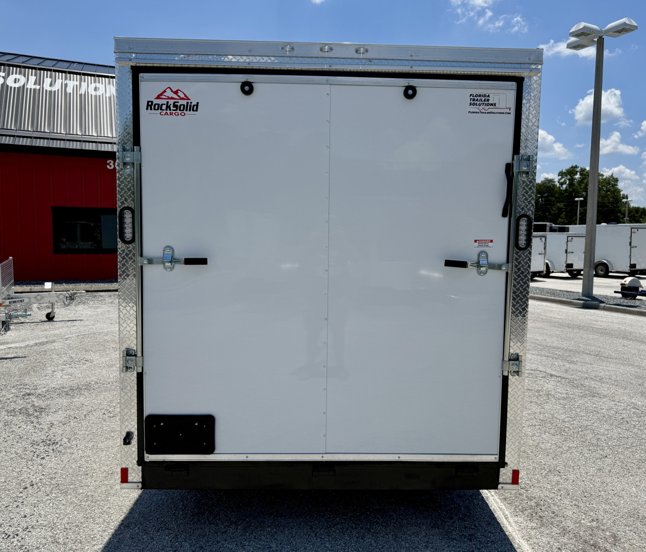 New 2026 Rock Solid Cargo 7x16Rear Ramp Door 7K Polycore Cargo / Enclosed Trailer