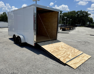 New 2026 Rock Solid Cargo 7x16Rear Ramp Door 7K Polycore Cargo / Enclosed Trailer