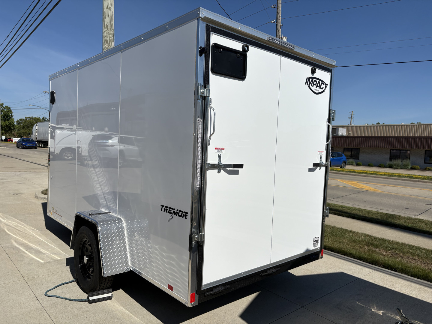 New 2025 Impact Trailers 6'X12' TREMOR WHITE RAMP DOOR CARGO Cargo / Enclosed Trailer