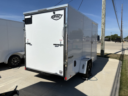 New 2025 Impact Trailers 6'X12' TREMOR WHITE RAMP DOOR CARGO Cargo / Enclosed Trailer