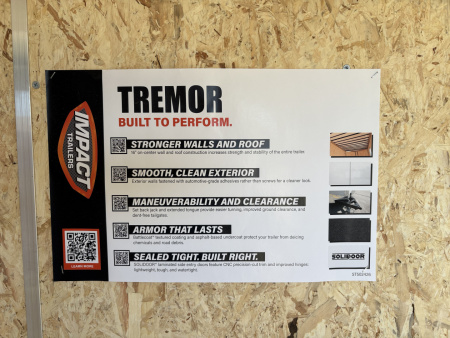 New 2025 Impact Trailers 6'X12' TREMOR WHITE RAMP DOOR CARGO Cargo / Enclosed Trailer