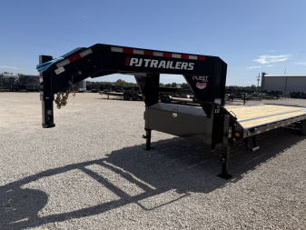 New 2026 PJ 102”x30’ Quest Gooseneck Flatbed w/ Singles – LQ