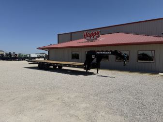 New 2025 PJ 102"x28' Gooseneck Deckover Hydraulic Tilt Trailer – T8