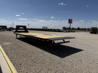 New 2025 PJ 102"x28' Gooseneck Deckover Hydraulic Tilt Trailer – T8