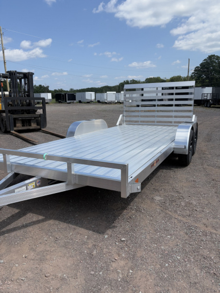 New 2026 Sport Haven 7x16 Deluxe Aluminum Utility Trailer with No Rails