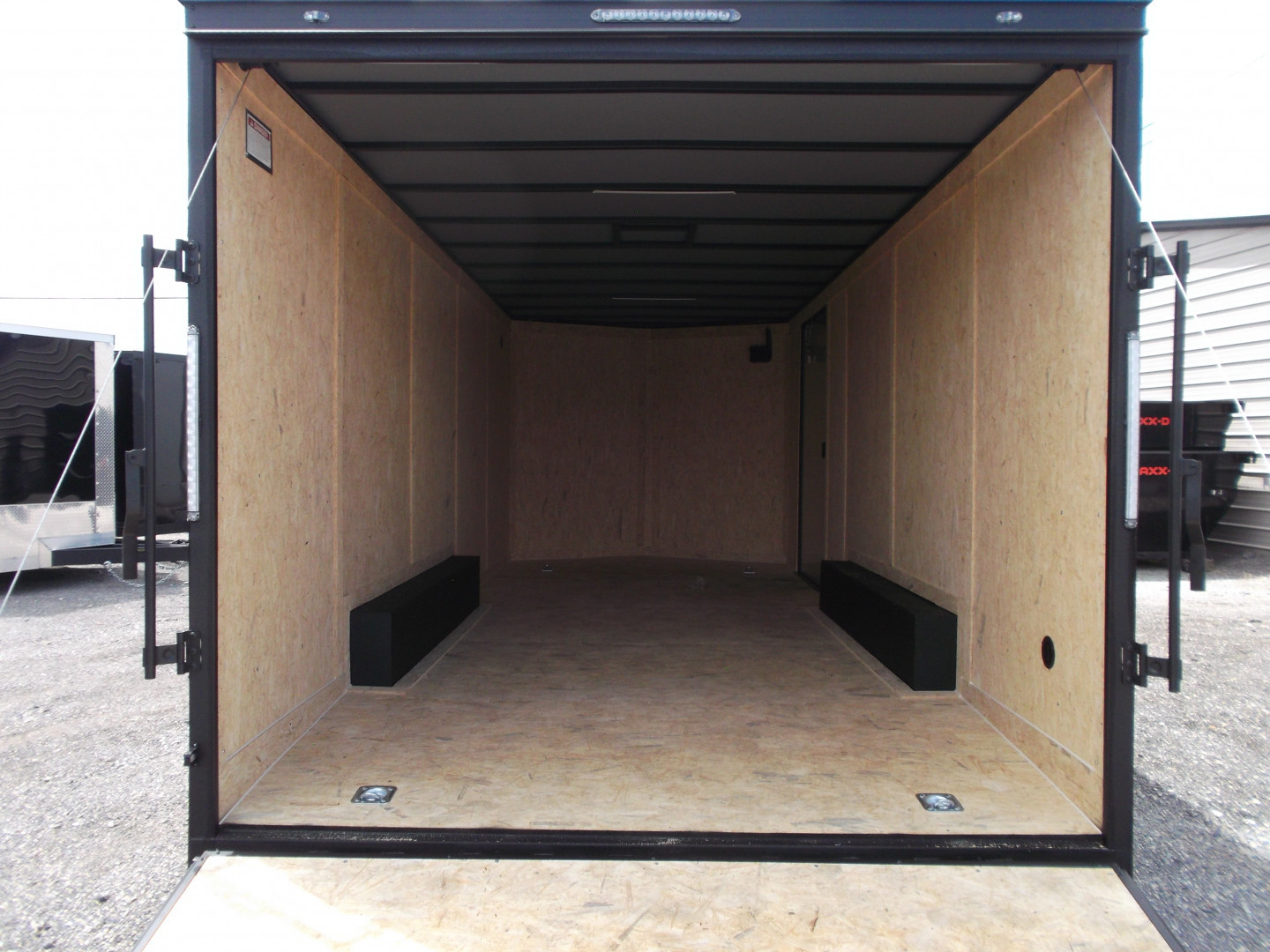 New 2025 Covered Wagon Trailers 8.5x24 Cargo / Enclosed Trailer / Car Hauler / 7ft Interior / 5200# Split Torsion Axles / 48" RV Side Door / 60" Triple Tube Tongue / .080 Black Poly Semi Screwless Exterior / Extra Wide Ramp / Mags / Black Out Package