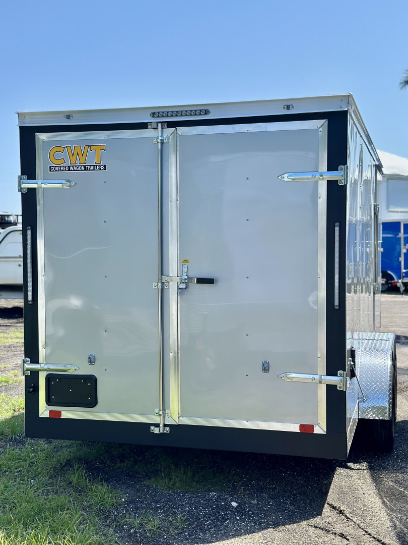 New 2025 Covered Wagon Trailers 7X16 TA WITH DOUBLE REAR DOORS Cargo / Enclosed Trailer