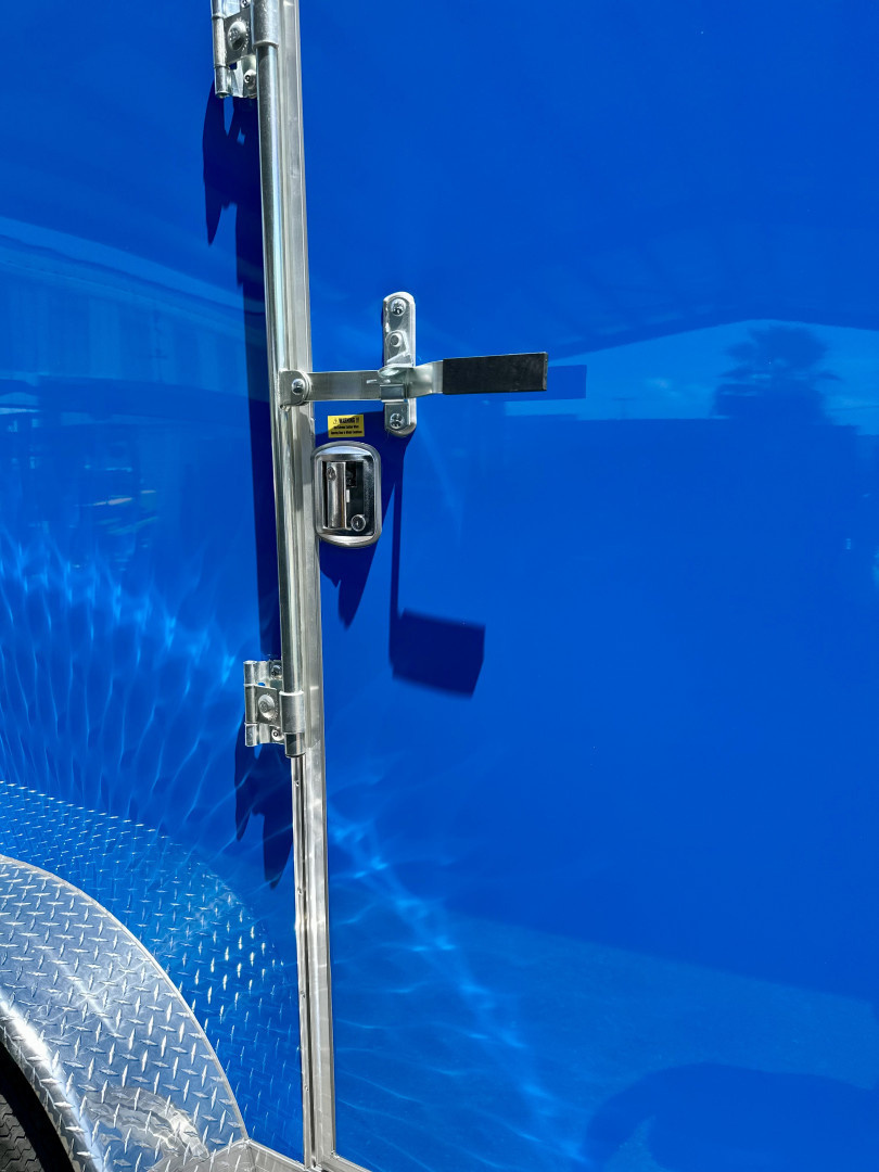 New 2025 Covered Wagon Trailers 7X14 TA BLUE POLYCORE WITH RAMP Cargo / Enclosed Trailer