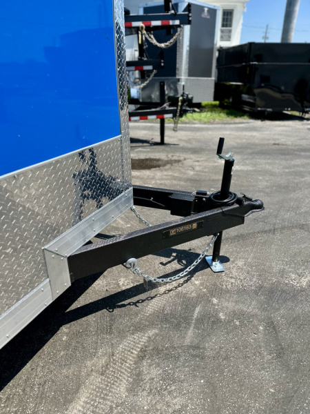 New 2025 Covered Wagon Trailers 7X14 TA BLUE POLYCORE WITH RAMP Cargo / Enclosed Trailer