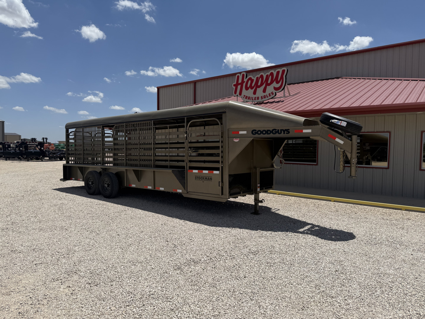 New 2026 Good Guys 6'8"x24' GN Steel Top Livestock Trailer - Stockman