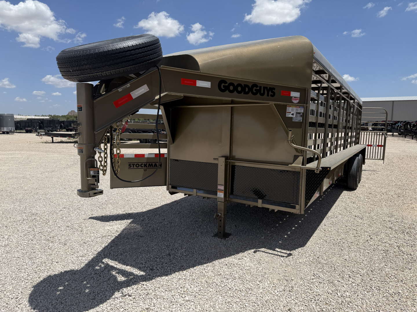 New 2026 Good Guys 6'8"x24' GN Steel Top Livestock Trailer - Stockman