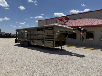New 2026 Good Guys 6'8"x24' GN Steel Top Livestock Trailer - Stockman