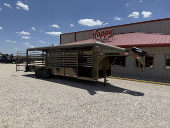 New 2026 Good Guys 6'8"x24' GN Steel Top Livestock Trailer - Stockman