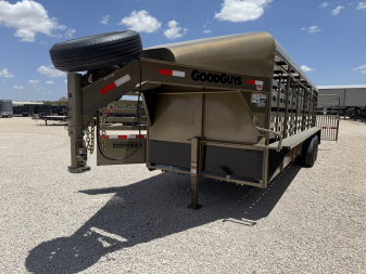 New 2026 Good Guys 6'8"x24' GN Steel Top Livestock Trailer - Stockman