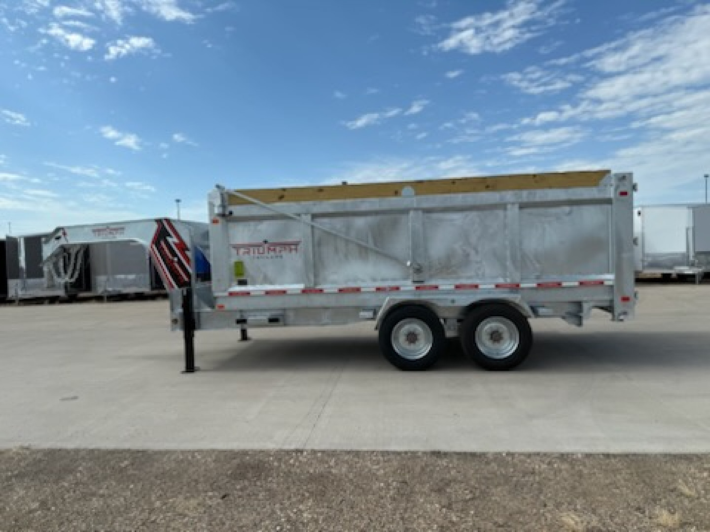 New 2026 Triumph Trailers GD10-TA82X16-10K-GN-4 Dump Trailer-4' Sides