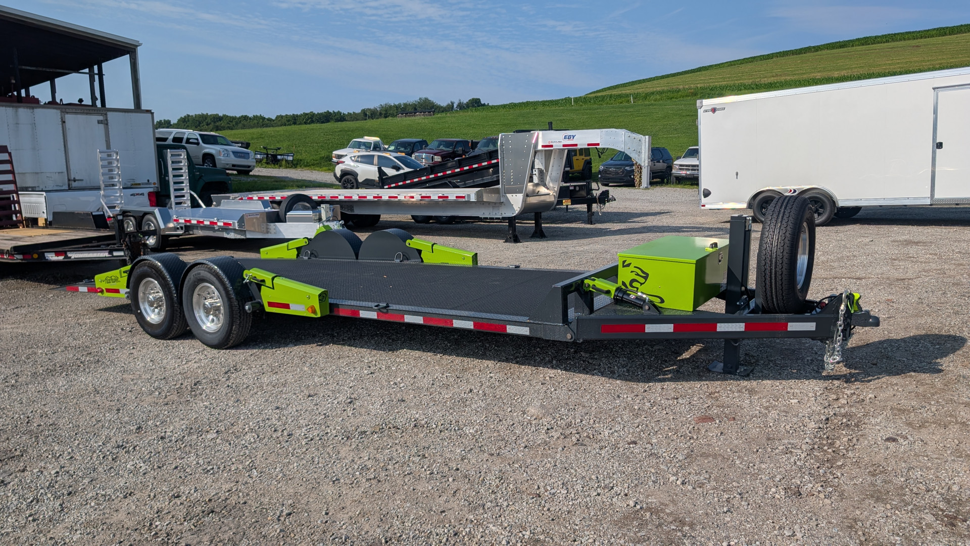 New 2025 FlatTrak by Belmont 7x22 HD Lay Flat Tilt Equipment Hauler