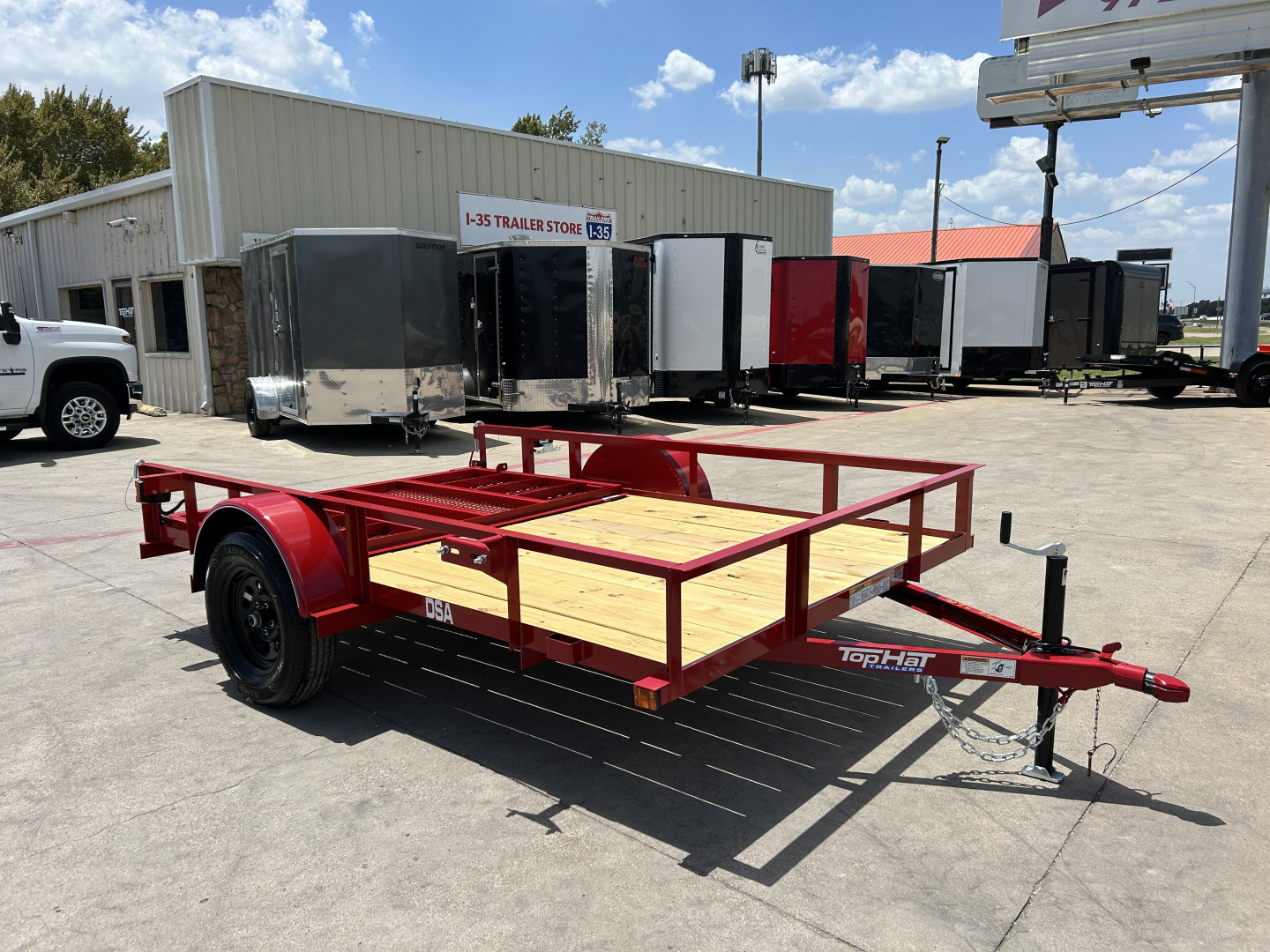 New 2026 Top Hat Trailers 77"x10' DSA Utility Trailer