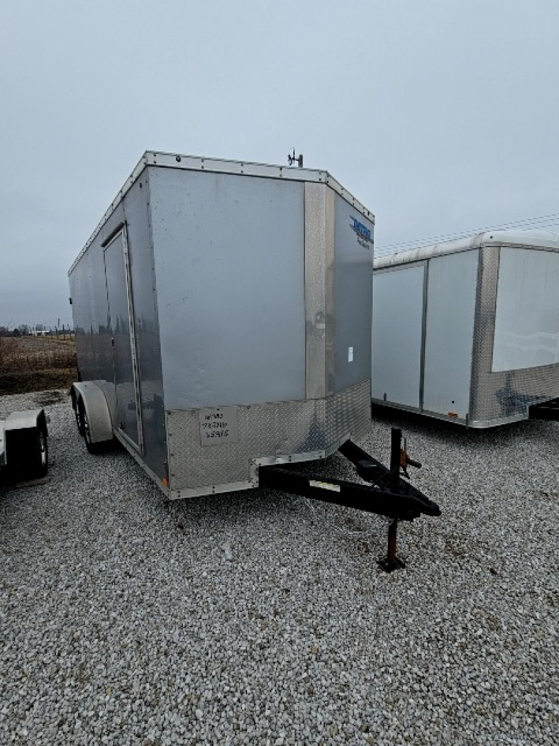 Used 2017 Sure-Trac 7' x 16' Double Rear Door Cargo / Enclosed Trailer