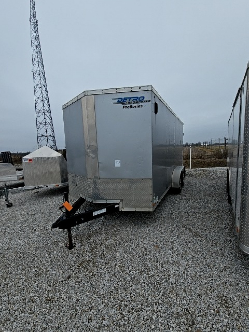 Used 2017 Sure-Trac 7' x 16' Double Rear Door Cargo / Enclosed Trailer