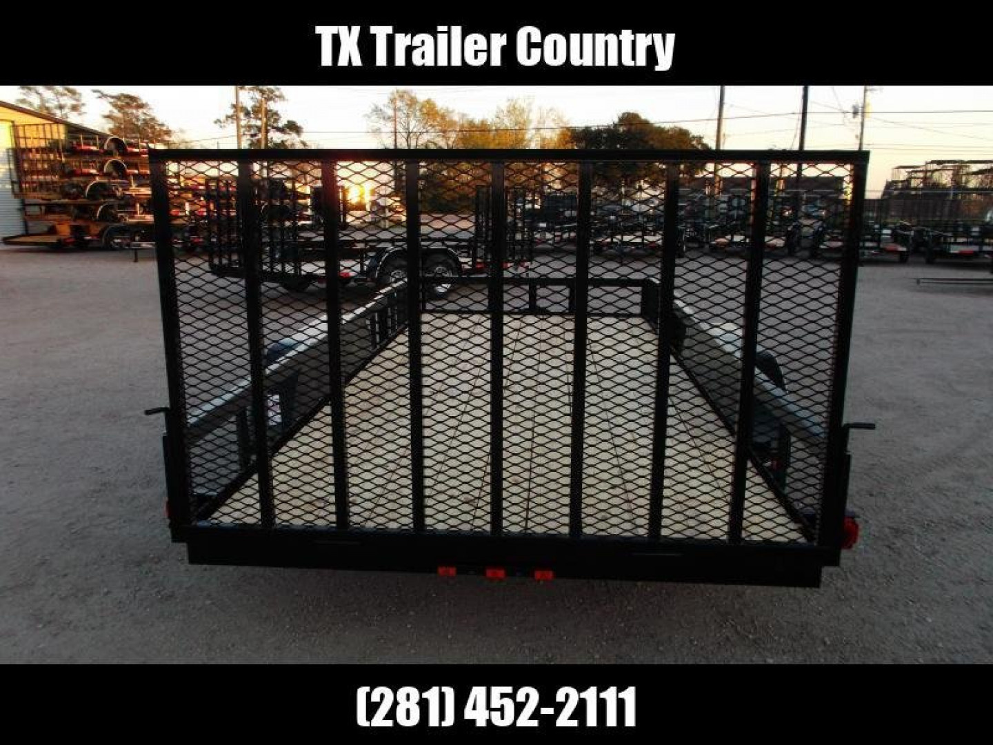 New 2026 J&C Trailers 83x16 Utility Trailer / ATV Trailer / Side by Side Trailer / 4ft Rear Ramp Gate / 5ft Side Load Ramps / 2" Bulldog Coupler
