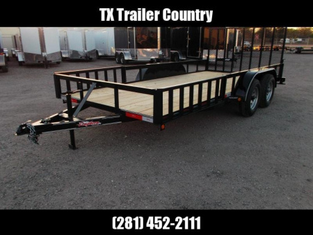 New 2026 J&C Trailers 83x16 Utility Trailer / ATV Trailer / Side by Side Trailer / 4ft Rear Ramp Gate / 5ft Side Load Ramps / 2" Bulldog Coupler