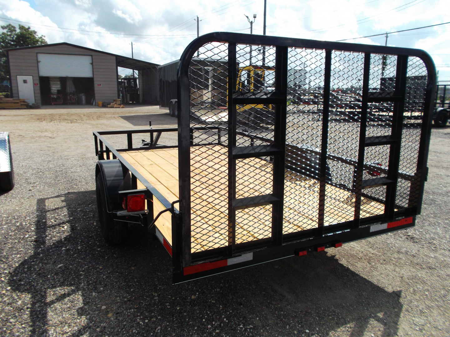 New 2026 J&C Trailers 77x12 SA Utility Trailer / C-Channel Wrap Tongue / 2" Bulldog Coupler / 4ft Ramp Gate