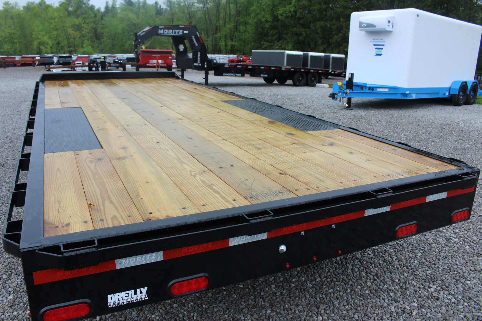 New 2025 Moritz 8' 6" x 20' Deckover Flatbed - 14,000# GVW