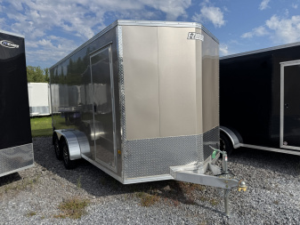 New 2025 E-Z HAULER XLT PRO 7x16 Tandem Axle Enclosed 6'9  Interior Height 7000 LB Cargo / Enclosed Trailer REAR DOUBLE DOORS