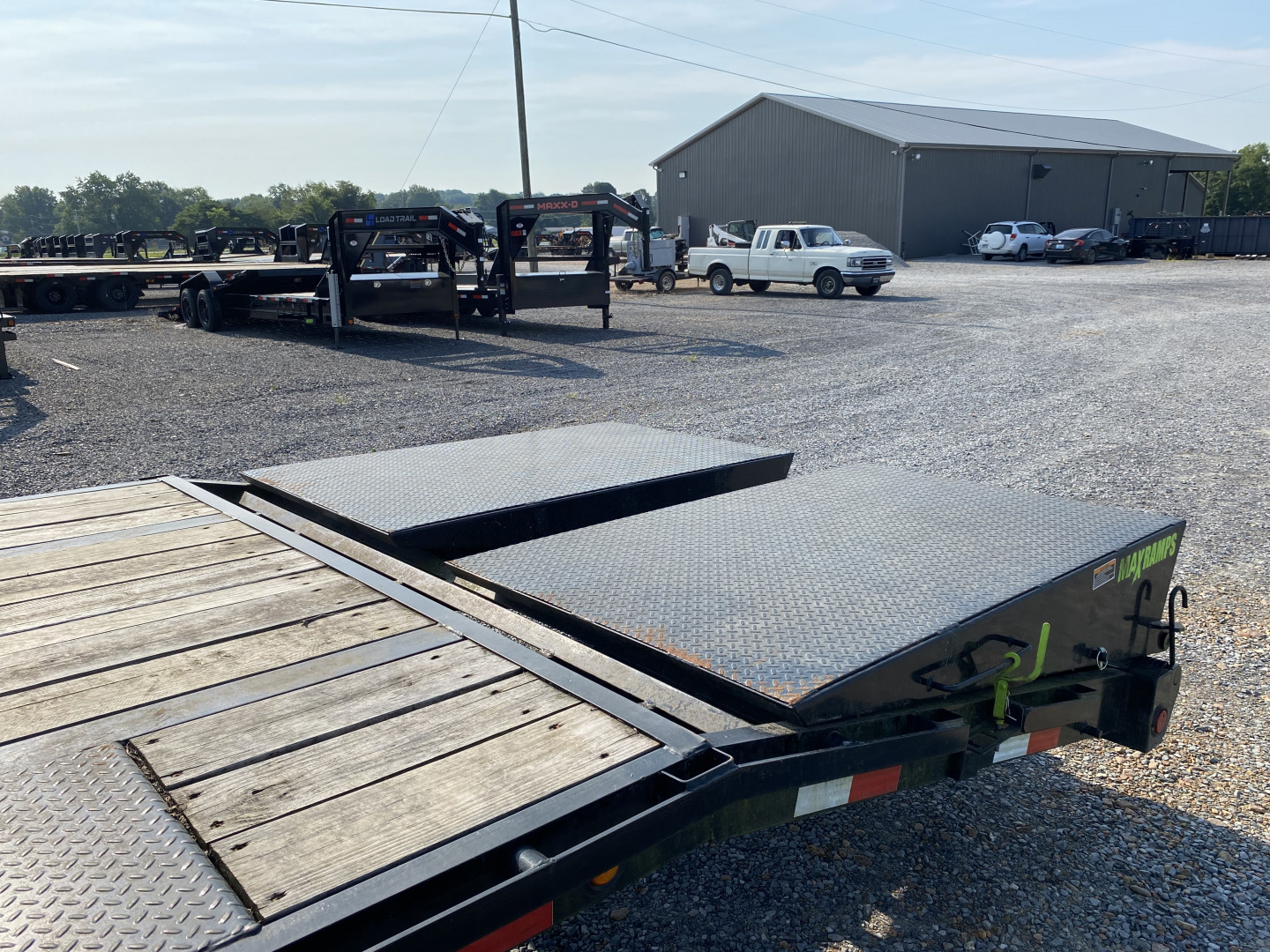 Used 2023 Load Trail 102"x32' 22k Gooseneck Flatbed Trailer