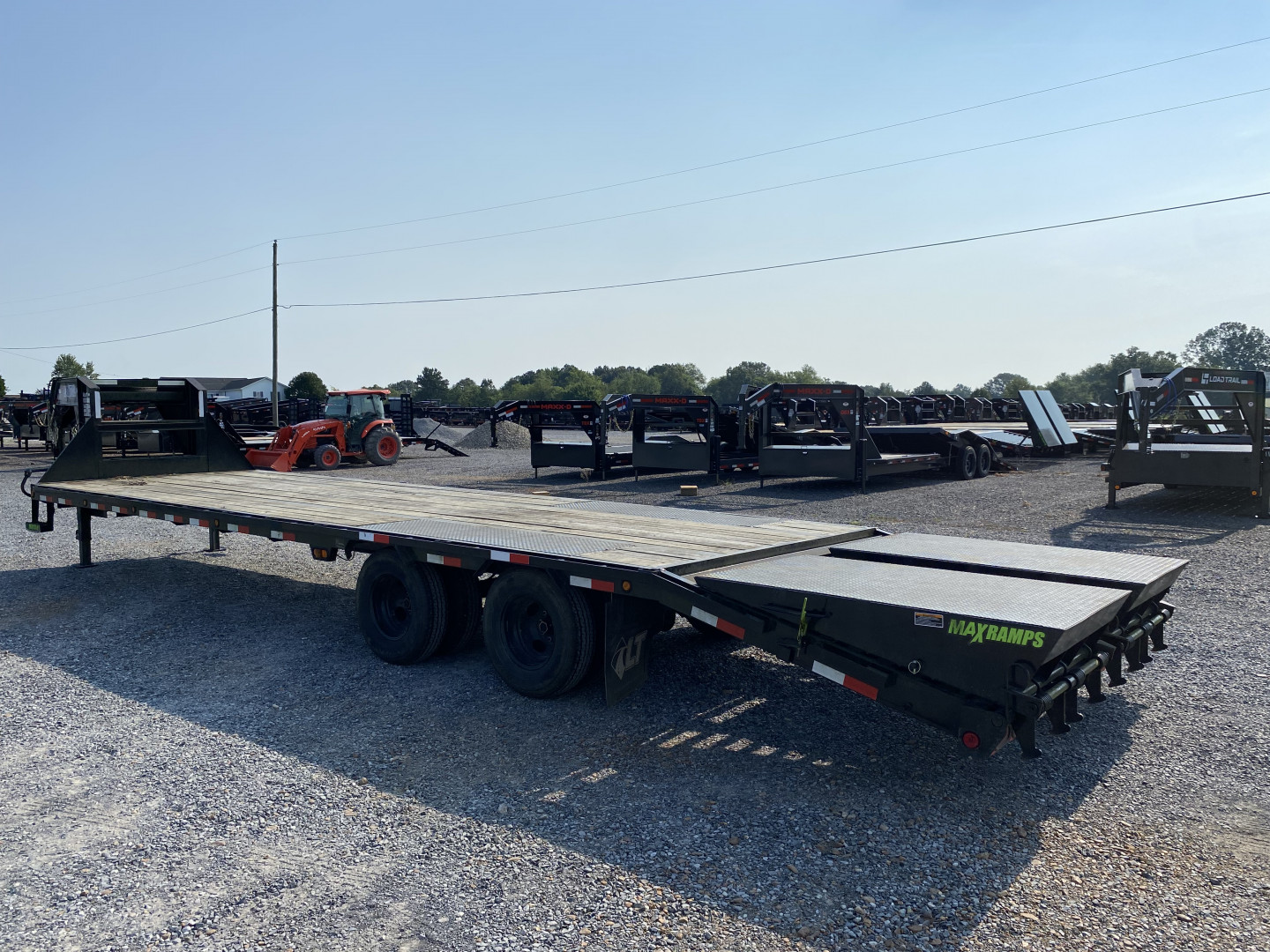 Used 2023 Load Trail 102"x32' 22k Gooseneck Flatbed Trailer