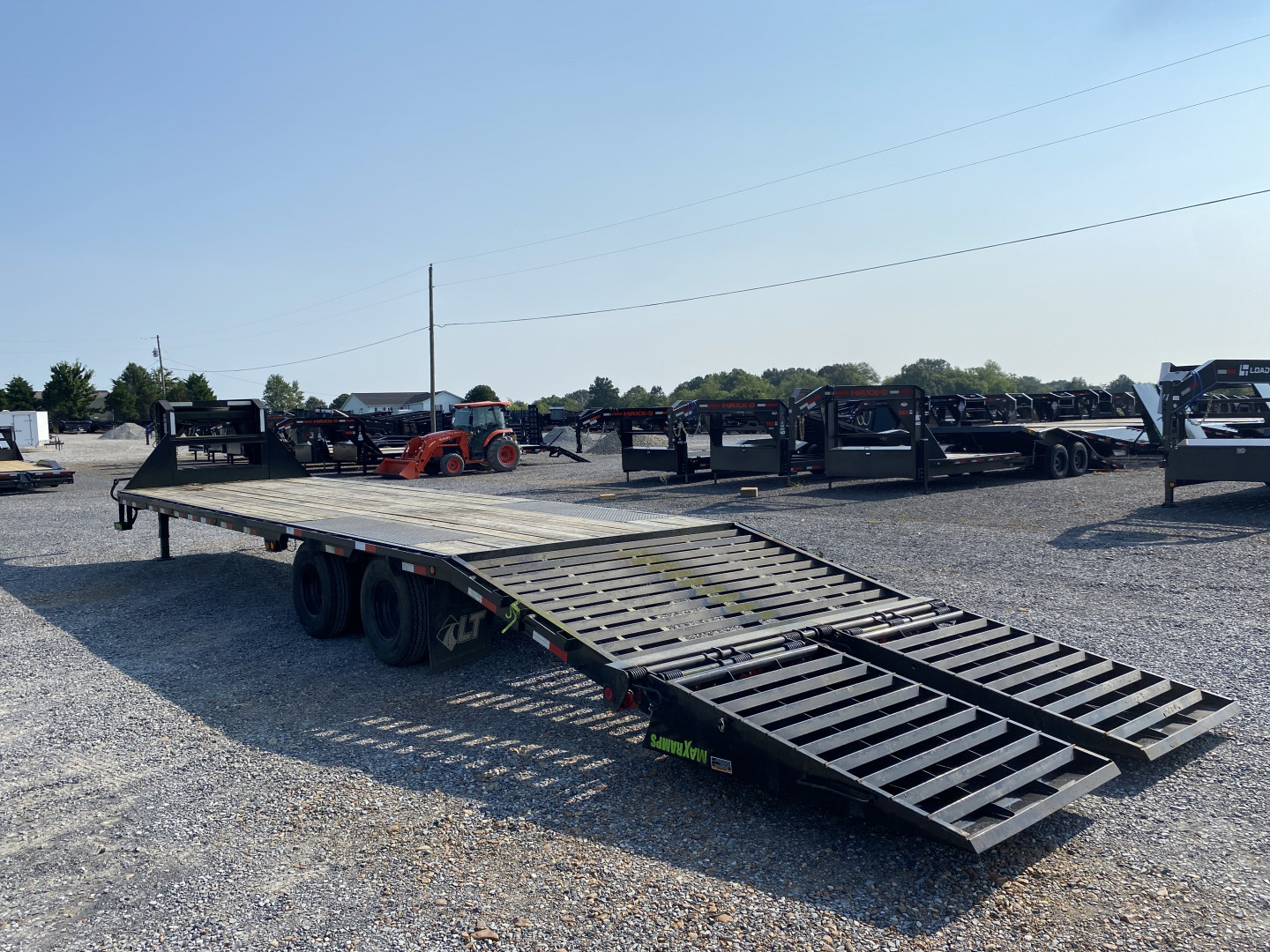 Used 2023 Load Trail 102"x32' 22k Gooseneck Flatbed Trailer