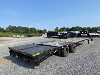 Used 2023 Load Trail 102"x32' 22k Gooseneck Flatbed Trailer