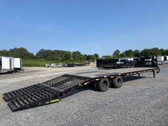 Used 2023 Load Trail 102"x32' 22k Gooseneck Flatbed Trailer