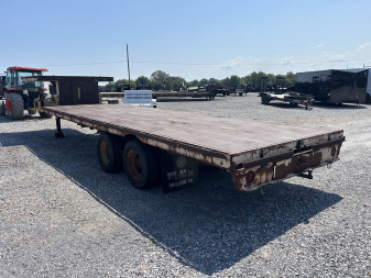 Used 1985 WilRo 24' 20K Gooseneck Flatbed Trailer
