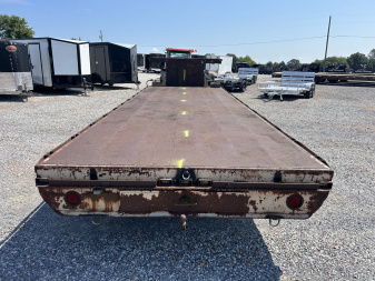 Used 1985 WilRo 24' 20K Gooseneck Flatbed Trailer