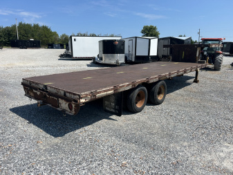 Used 1985 WilRo 24' 20K Gooseneck Flatbed Trailer