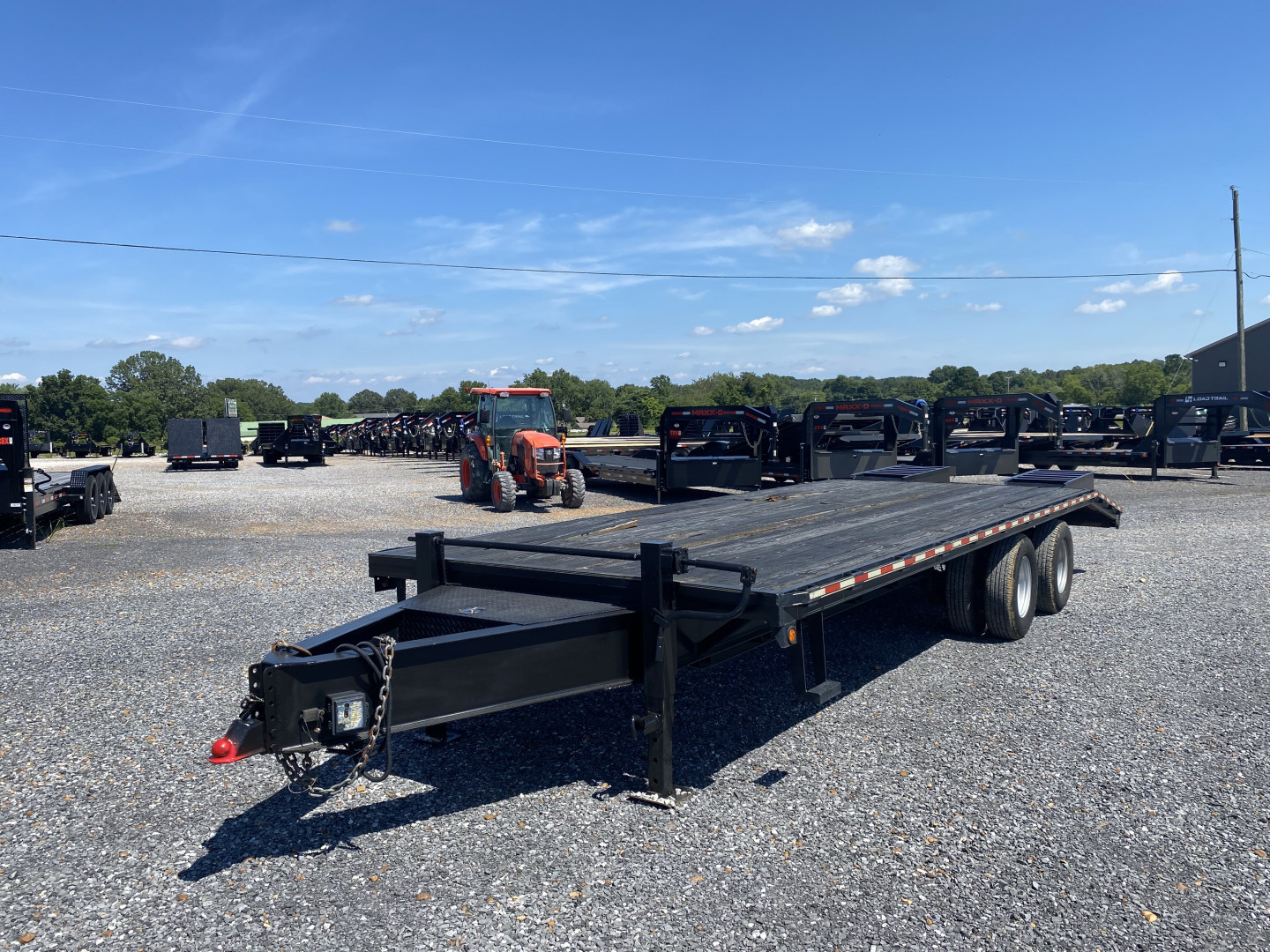 Used 2011 Barlow 102"x25' 20k Flatbed Trailer