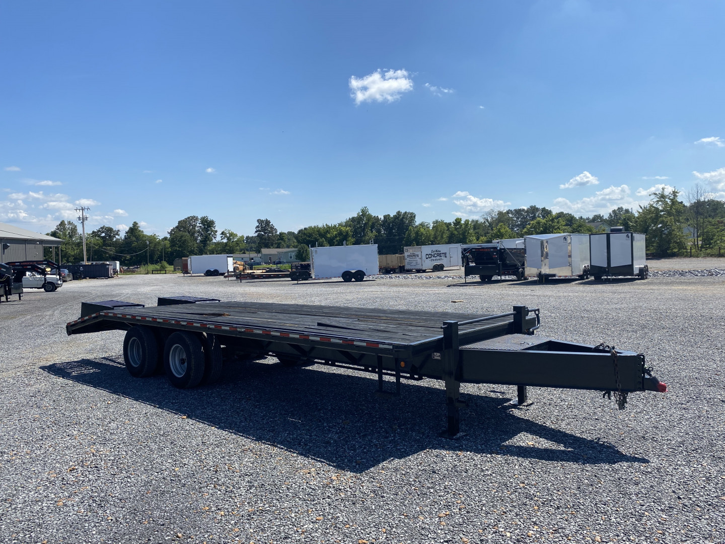 Used 2011 Barlow 102"x25' 20k Flatbed Trailer