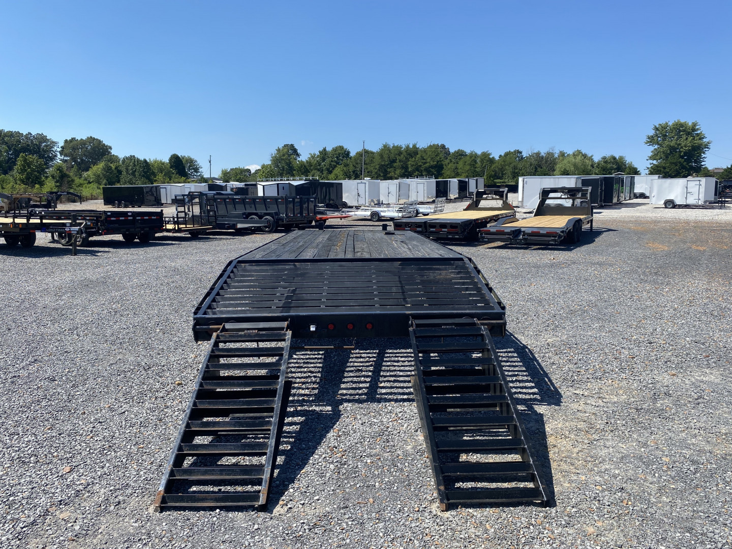 Used 2011 Barlow 102"x25' 20k Flatbed Trailer