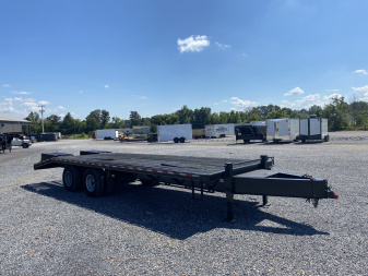Used 2011 Barlow 102 x25' 20k Flatbed Trailer